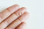 créoles fine argent massif, fourniture créative,boucles argent,argent massif,création boucles,argent 925, création bijoux,8mm,la paire-G1313-Gingerlily Perles