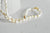 coquillages percés blanc, coquillages naturels,création bijoux, bijoux plage,vacances,bijou coquillage, le fil de 135-G1982