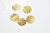 Breloque coquillage laiton, fournitures pour bijoux, breloques laiton brut ,pendentif bijoux,sans nickel, lot de 10,13.5mm- G790