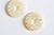 Pendentif donut millefiori,verre murano, cabochons verre, verre millefiori,fait main,pendentif rond verre,29-39mm l'unite-G1451