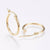 Créoles acier doré, bijoux doré, fournitures créatives, création bijoux, oreille percée,sans nickel, la paire, boucles acier, 15mm,G2605-Gingerlily Perles