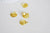 Breloque coquillage laiton, fournitures pour bijoux, breloques laiton brut ,pendentif bijoux,sans nickel, lot de 10,10mm - G194