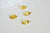 Breloque coquillage laiton, fournitures pour bijoux, breloques laiton brut ,pendentif bijoux,sans nickel, lot de 10,10mm - G194
