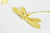 Pendentif libellule laiton, fournitures bijoux, breloque laiton brut, bijou laiton, création bijoux,pendentif laiton brut,les 2,43mm-G1481