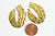 Pendentif laiton doré goutte évidée martelé, breloques laiton brut sans nickel pour création bijoux géométrique,42mm, lot de 2 G4679