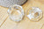 Boite à bijoux verre hexagone,rangement bijoux,boite verre vintage,boîte décoration, décoration minimaliste,boîte verre,4.3cm côté G4146-Gingerlily Perles