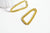 Pendentif laiton doré ovale texturé, breloques laiton brut ,pendentif bijoux,sans nickel, géométrique,33mm, lot de 2,G3234