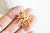 Pendentifs doré corail ,pendentif coquillage, laiton doré, pendentif corail,création bijoux,30mm,l'unité G5952