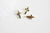 Breloque croix laiton doré 18k cristal,sans nickelcroix bijoux,création bijoux,pendentif religion, Pendentif zircon,10m, l'unité,G474
