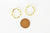 créoles torsadées acier argenté, bijoux argenté, création bijoux, oreille percée,sans nickel, la paire, boucles acier, 21mm,G6807-Gingerlily Perles