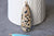 Pendentif goutte pierre doré, pendentif howlite jaspe labradorite agate, pendentif pierre, 58mm, l'unité G4032