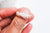 Bague ébène bois résine feuille d'or, bois naturel,bijou bois,bague géométrique,bois ébène,création bijoux bois,19mm G4646-Gingerlily Perles