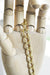 Chaine doré maille ovale texturée aluminium doré,chaine collier,création bijoux,chaine martelée,15mm,vendue au mètre,G2828