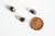 Pendentif coquillage noir spirale doré,pendentif doré coquillage,création bijoux,coquillage bijou,coquillage or,16-20mm, les 2,G2675