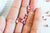 grosses perles rocaille rose mat,perles rocaille rose opaque, création bijoux,perles verre, lot 10g, diamètre 4mm G3735