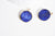 Pendentif rond lapis lazulis, fournitures créatives,pendentif bijoux,pendentif pierre,lapis lazuli naturel,pendentif rond,26mm,l'unité,G50
