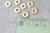 rondelles acier doré inoxydable,perles dorées,création bijoux, perles intercallaires,perle disque,lot de 20, 8mm,G3464