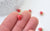 Pendentif fraise laiton doré 18K émail rouge,pendentif fruit création bijoux, pendentif doré, 11.5mm,l'unité G5516
