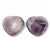 Coeur améthyste Worry stone, améthyste naturelle roulée, pierre semi-precieuse, séance lithothérapie, 39mm, l'unité G5613