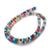 EPUISE Perle multicolore pierre heishi,perle pierre rondelle pour création bijoux femme,4mm,fil de 155 perles G5586