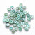 perles coquillage naturel heishi teinté vert 6mm,rondelle coquillage,perle coquillage,création bijoux, lot de 50 G5573