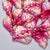 Pendentif aile verre rose fuchsia or 24.5mm ,pendentif verre pour création bijoux,lot de 10 G5832
