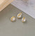 Pendentif perle naturelle Keshi Hippocampe doré 13-16mm,porte bonheur,perle eau douce,création bijou,perle naturelle blanche, l'unité G6091