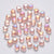 Perle coeur verre orange irisé 6mm, des perles en verre pour création bijoux,lot de 10 G6250