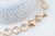 Perle verre losange  irisé facetté 17mm, perles carrée, perles verre pour création bijoux,fil de 35 perles G6064