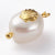 Pendentif perle naturelle Keshi coquillage doré 13-16mm,porte bonheur,perle eau douce,création bijou,perle naturelle blanche, l'unité G6131