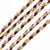 cordon tressé marron beige fil doré, cordon pour bijoux,cordon multicolore scrapbooking,corde décoration, longueur 1 mètre G6210