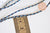 cordon tressé bleu beige fil doré, cordon pour bijoux,cordon multicolore scrapbooking,corde décoration, longueur 1 mètre G5808