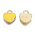 Pendentif coeur zamac doré émail multicolore 12mm,pendentif doré pour création de bijoux,lot de 5 G6103