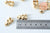 Pendentif ourson zamac doré 18K 20mm, pendentif laiton jouet, bijou d'enfance,l'unité G6009