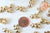 Pendentif ourson zamac doré 18K 20mm, pendentif laiton jouet, bijou d'enfance,l'unité G6009