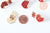Broche pins renard roux origami doré émail orange 31.5x19mm,broche dorée,creation bijoux,décoration veste,l'unité G8046-Gingerlily Perles