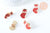 Broche pins renard roux origami doré émail orange 31.5x19mm,broche dorée,creation bijoux,décoration veste,l'unité G8046-Gingerlily Perles