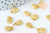 Pendentif pomme zamac doré,fournitures créatives, sans nickel,creation bijoux,perle géométrique,9.5mm,lot de 5 G5677