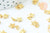 Perle étoile zamac doré,fournitures créatives, sans nickel,creation bijoux,perle géométrique,11.5mm,lot de 5 G5593
