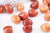 pierre Aventurine rouge naturelle brut roulé 22-30mm, fourniture créatives, pierre naturelle, litotherapie, aventurine orange G5780