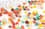 nugget agate naturelle multicolore brute roulée 6-8mm,pierre naturelle,lithotherapie, pépites agate multicolore,Sachet 20 grammes G5721