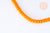 Perle rondelle donut verre opaque orange,des perles rondelles verre pour créations de bijoux et bracelet,8x5mm, le fil de 80 perles G5816