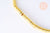 perles rondelle hématite dorée, des perles heishi pierre pour fabrication de bijoux, 4x1mm,fil de 390 perles G3627