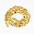 Perle carrée facettes hématite dorée 4mm, perle hématite synthétique création bijoux pierre, le fil de 90 perles G6273-Gingerlily Perles