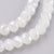 Perles toupies blanc irisé 6x4mm, perles bijoux, perle cristal,Perle verre facette,création bijoux, fil de 80 perles G6137
