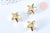Perle étoile plastique doré 18mm , perle plastique doré création bijoux,lot de 10 perles G6400