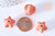 Perles imitation poterie plastique ocre 16mm, perle plastique coloré, couleurs mélangées,lot de 10 perles G6396