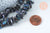 perle keshi naturelle noire 4-13mm, perle chips percée création bijoux,perle eau douce, le fil de 90 perles G6175