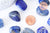 pierre lapis lazulis naturel brut roulé 10-28mm, fourniture créatives, pierre naturelle, litotherapie, pierre lapis lazulis, les 20g G5771