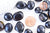 pierre obsidienne naturelle roulée 45-66mm, fourniture créatives, pierre naturelle, litotherapie,obsidienne naturelle, les 20 grammes G5778